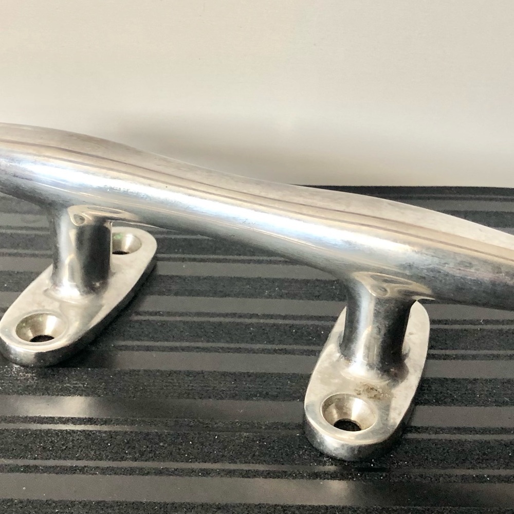Polished Metal Cleat - Silver Deck Hardware